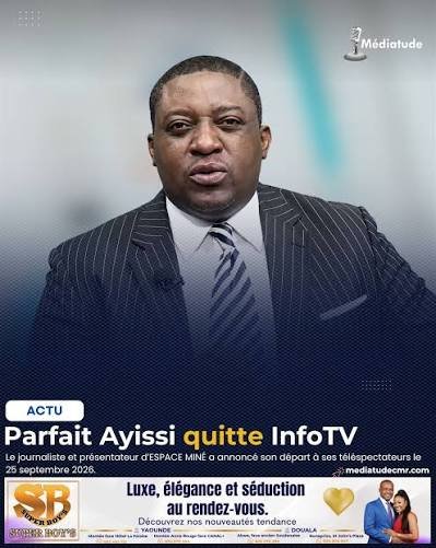 Lire la suite à propos de l’article Médias: le journaliste Parfrait Ayissi annonce en direct sa démission de la chaine Info TV.